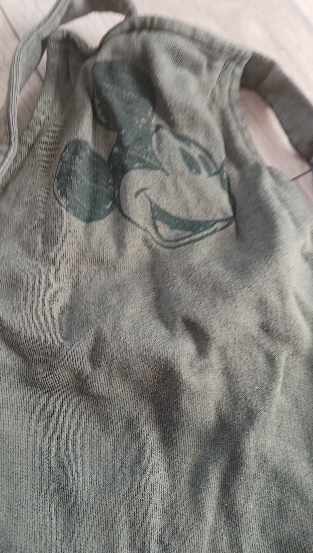 Erkek Çocuk Gri Düğmeli Kot Tulum - Görsel 2