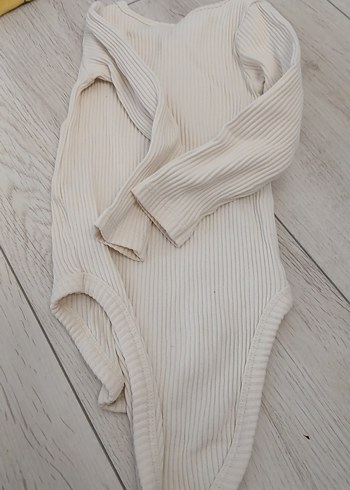 Düğmeli Beyaz Bebek Body - Görsel 5