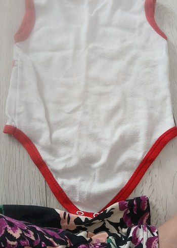 Kız Bebek Baskılı Kolsuz Body - Görsel 4