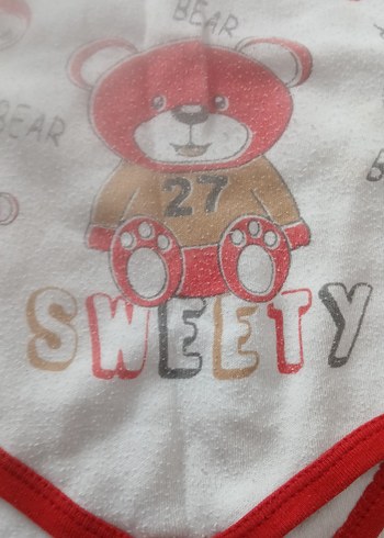 Kız Bebek Baskılı Kolsuz Body - Görsel 2