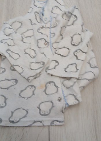 Gri Erkek Çocuk Uzun Kollu Pijama Üstü