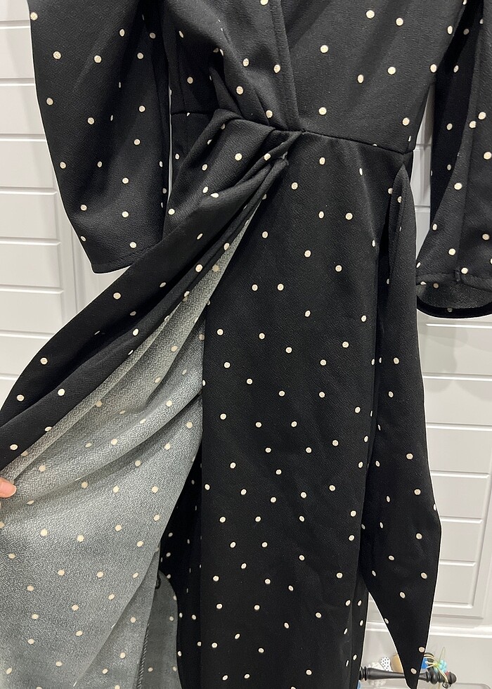 Puantıyelı elbıse - Görsel 4