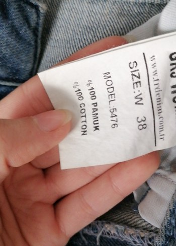 Gevşek Kesim Kadın Kot Pantolon - Görsel 5