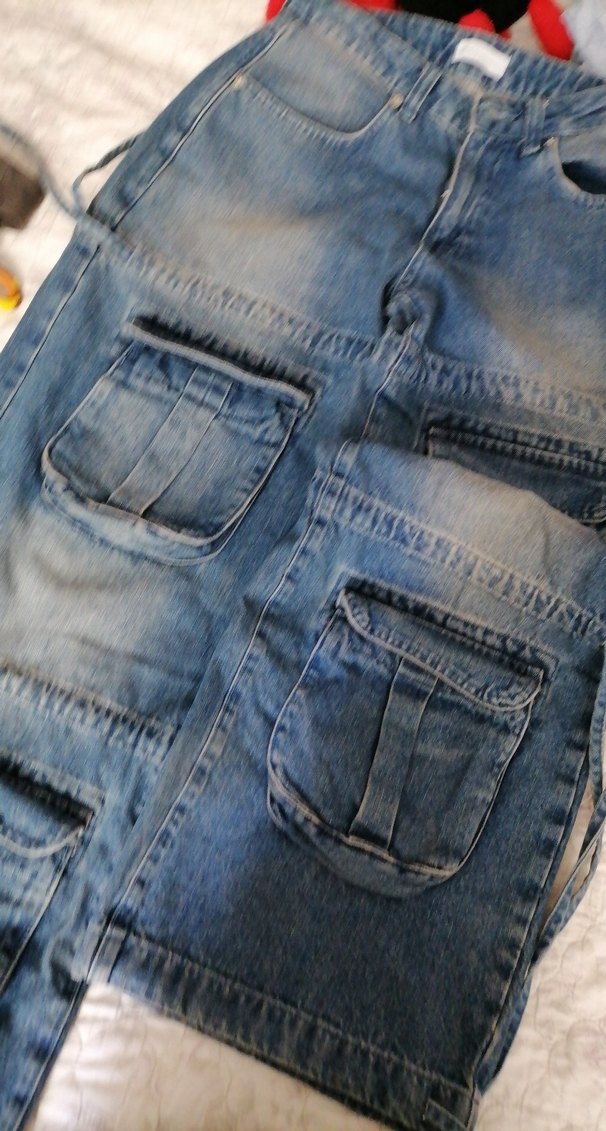 Gevşek Kesim Kadın Kot Pantolon - Görsel 4