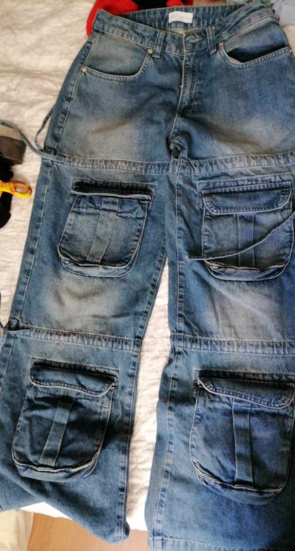 Gevşek Kesim Kadın Kot Pantolon - Görsel 3