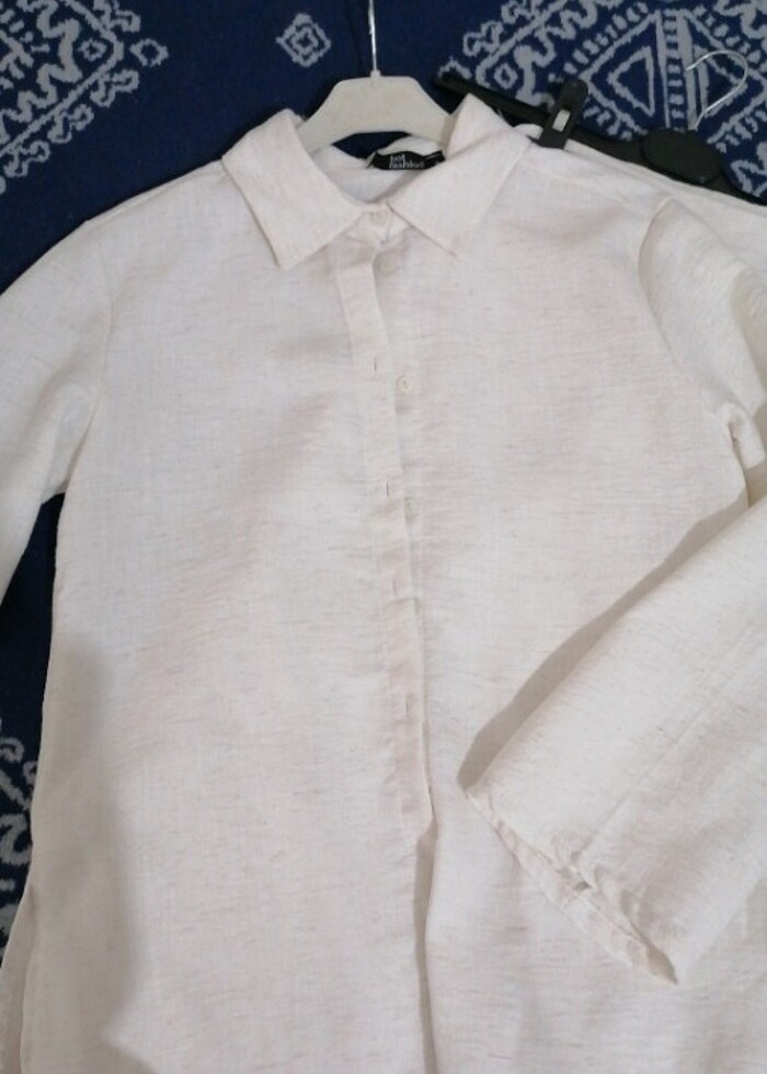 keten etek gömlek  - Görsel 3