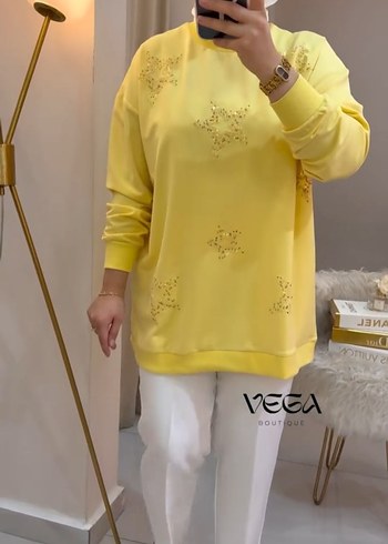 Diğer yıldız taş baskılı tunik