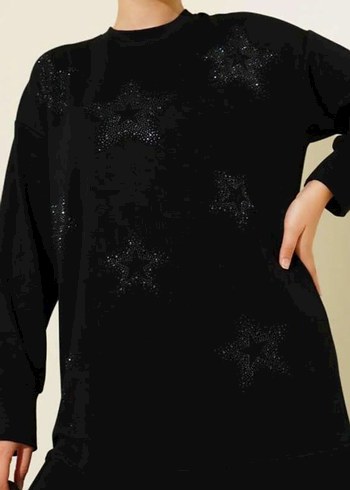 Bordo İşlemeli Triko Kadın Tunik - Görsel 2