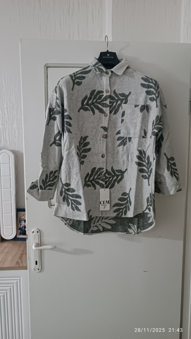 Bohem Çok Renkli Uzun Kollu Gömlek - Görsel 2