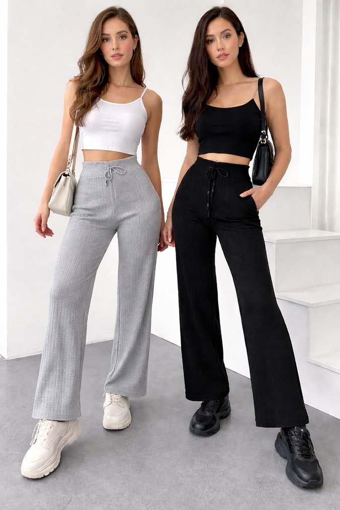 standart beden fitilli pantolon tüm renkleri mevcuttur - Görsel 4