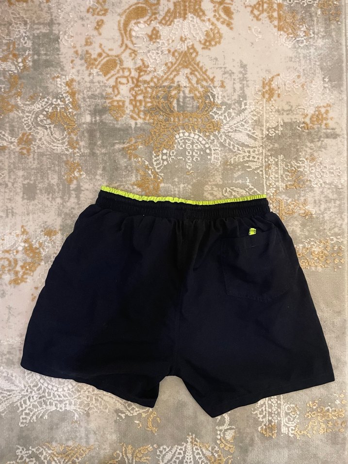 Siyah Erkek Deniz Şortu Elastik Bel - Görsel 3