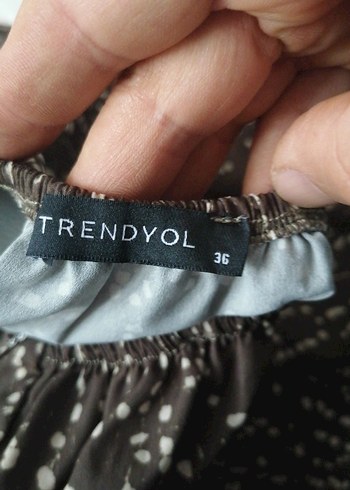 Trendyol & Milla Kız Çocuk Kahverengi Fırfırlı Askılı Elbise