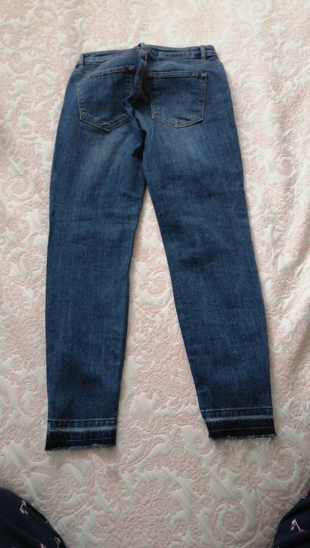 Kadın Mavi Kot Pantolon - Rahat Kesim - Görsel 3