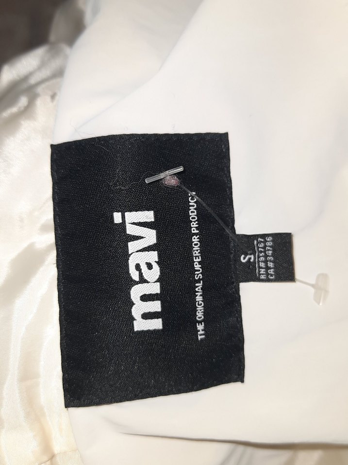 Kadın Beyaz şişme mont - Görsel 4