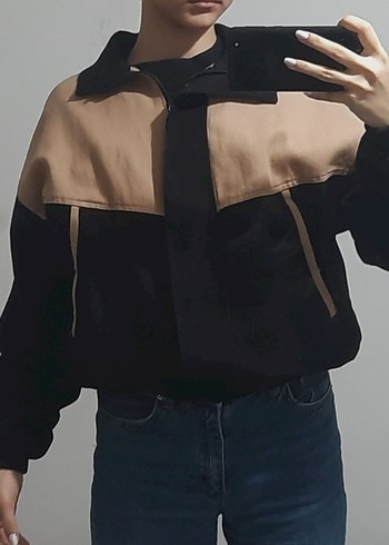 Pembe Siyah Kadın Ceket - Görsel 2