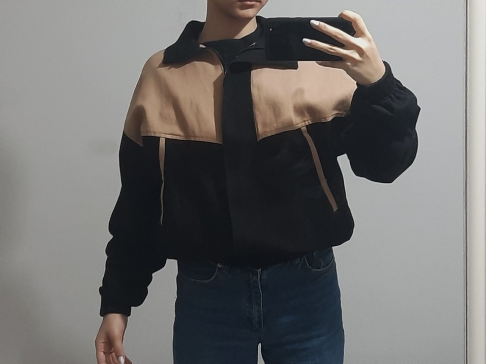 Pembe Siyah Kadın Ceket - Görsel 2