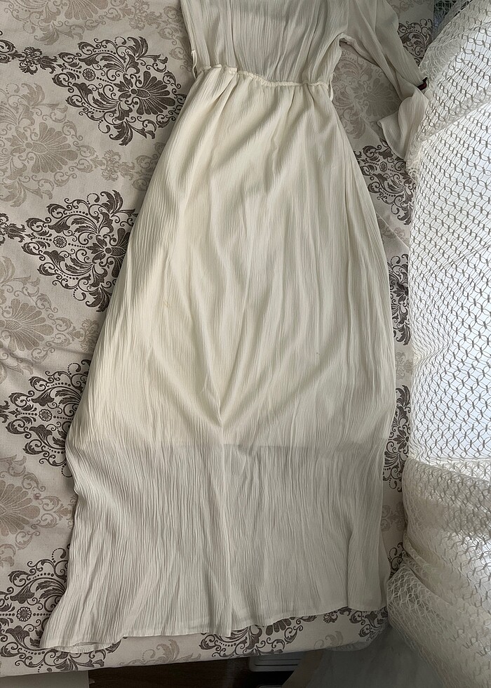 Beyaz yazlık elbise - Görsel 3