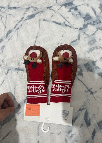 Kız Çocuk Renkli Örgü Sıcak Terlik - Görsel 3