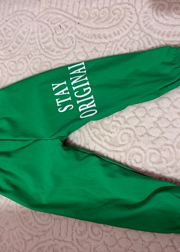 Baskılı Yeşil Kız Eşofman Altı - Görsel 3