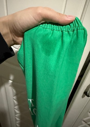 Baskılı Yeşil Kız Eşofman Altı - Görsel 4