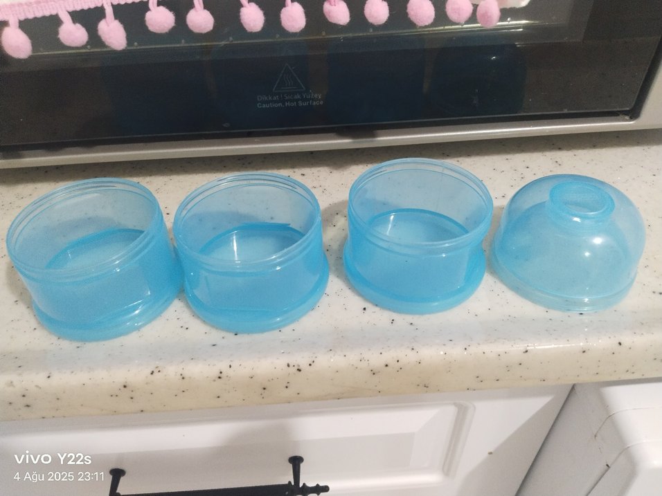 Pastel Mavi Bebek Biberonu - Görsel 2