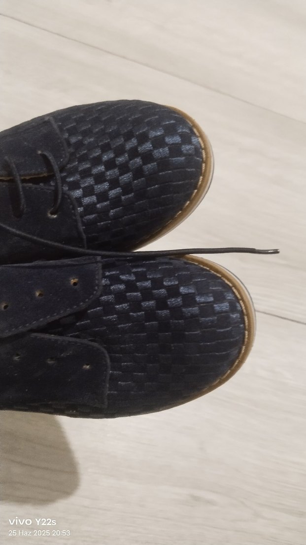 Erkek Çocuk Koyu Mavi Sokak Stili Ayakkabı - Görsel 4