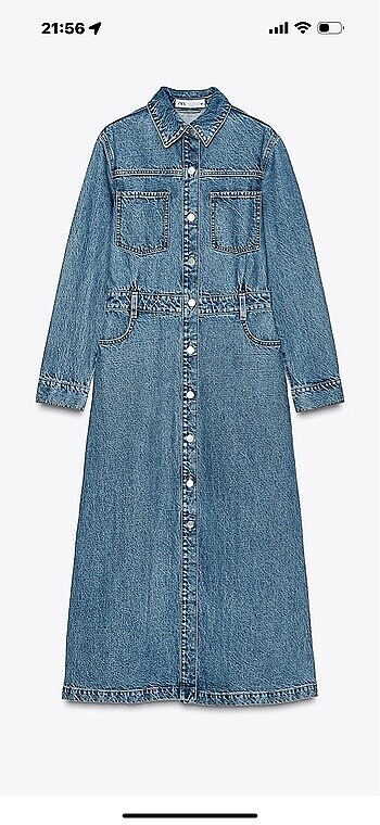 Denim elbise