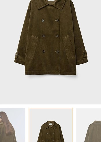 Düğmeli Kahverengi Süet Midi Kadın Kaban - Görsel 4