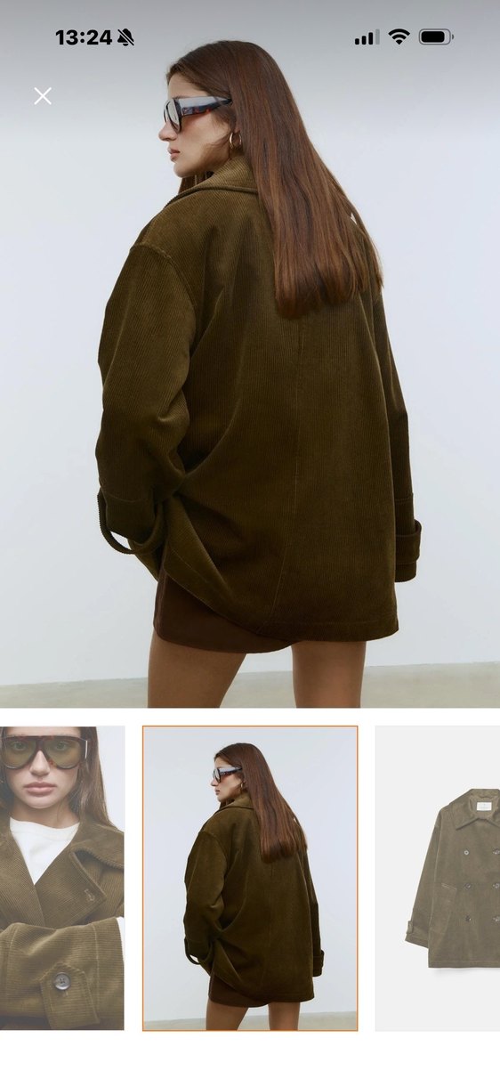 Düğmeli Kahverengi Süet Midi Kadın Kaban - Görsel 3