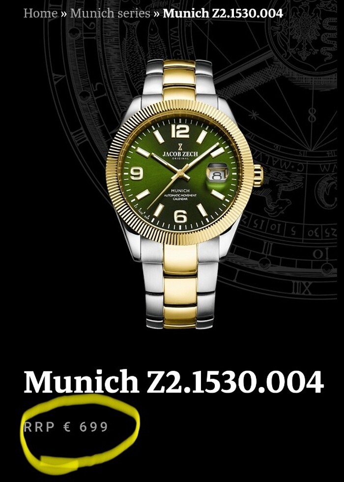 Jacob Zech Munich Saat - Görsel 2