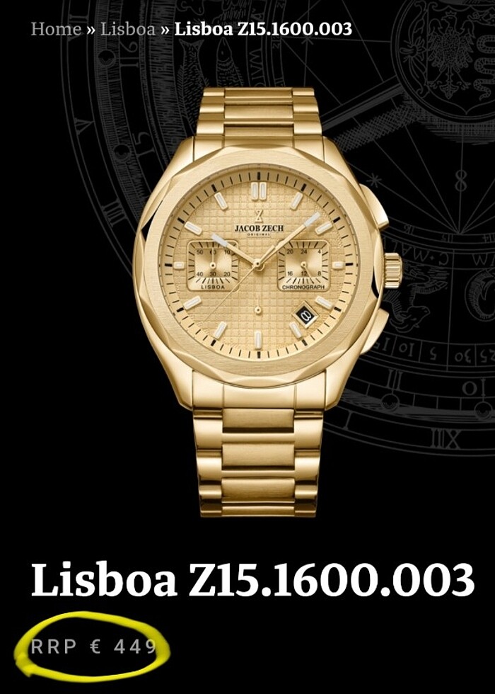 Jackob Zech Lisboa saat - Görsel 2