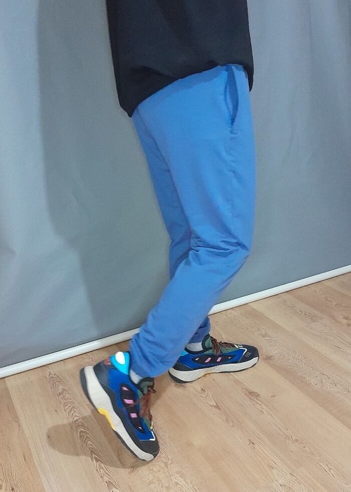 Mavi Eşofman Altı Unisex - Görsel 3