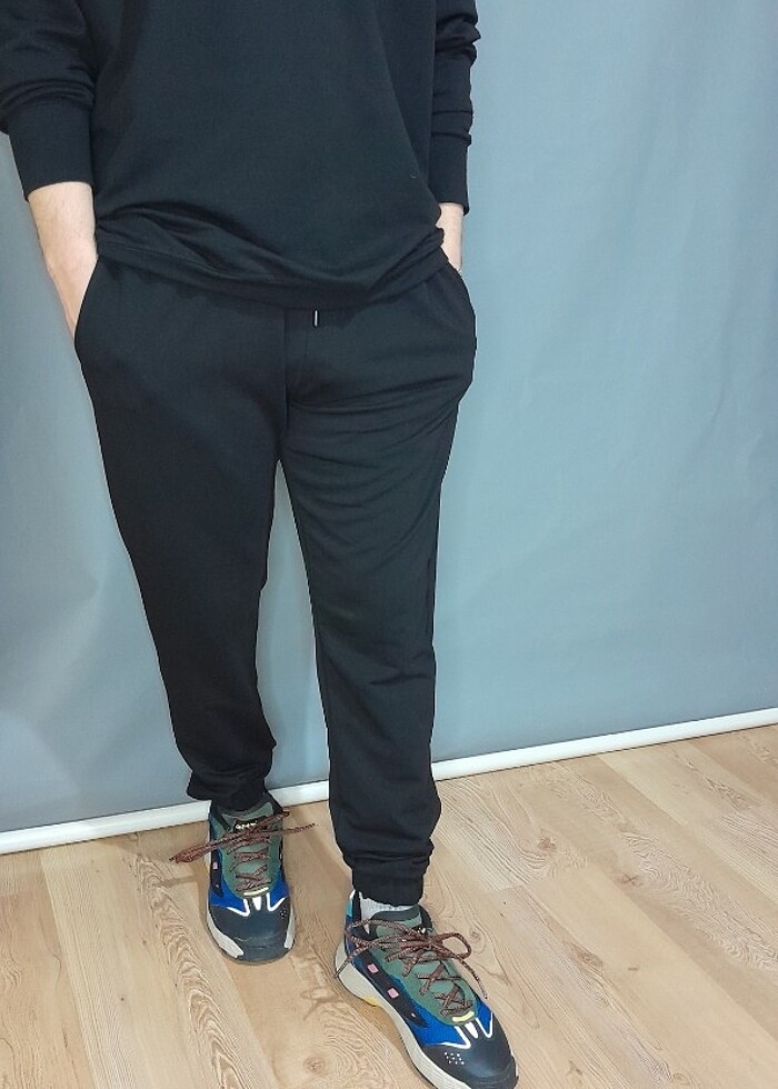 Siyah Eşofman Altı Unisex - Görsel 2