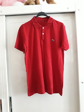 orijinal lacoste kırmızı xxl polo yaka t-shirt 