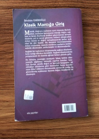 Klasik Mantığa Giriş - İbrahim Emiroğlu - Görsel 2