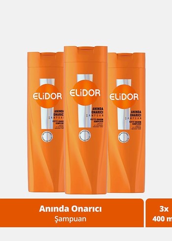 Elidor Anında Onarıcı Şampuan 3 Adetx400 ml