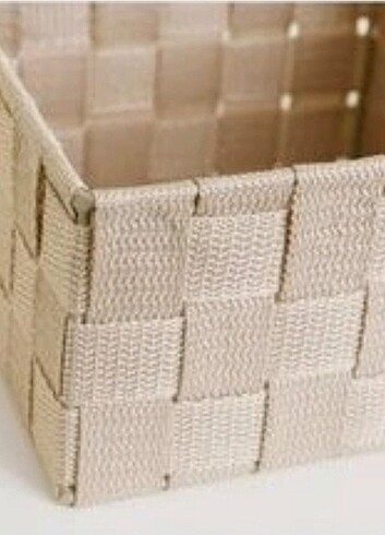 Beden English home 14x14x7,5 bej sepet 3 Adet