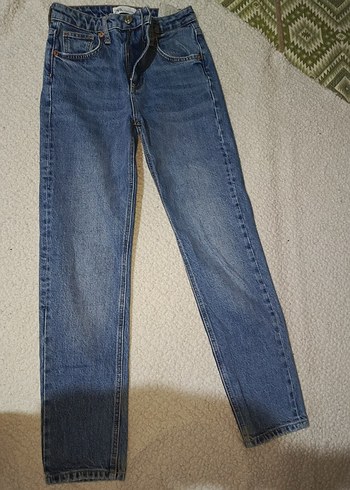 Kadın Mavi Denim Normal Boy Jean