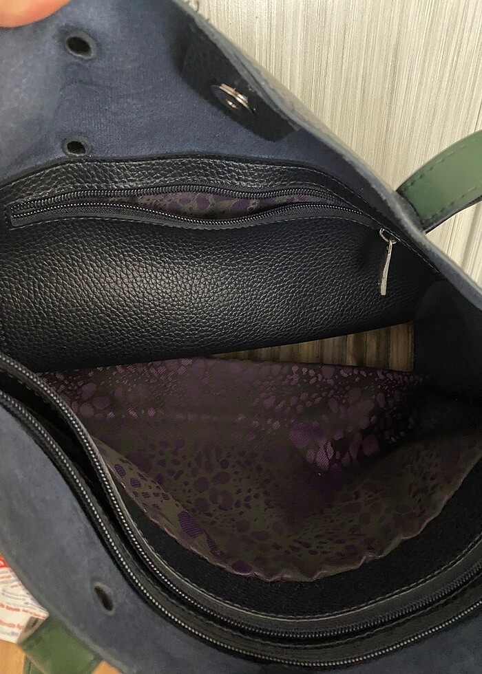 Matmazel Lacivert Çanta - Görsel 5