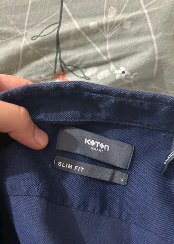 Düğmeli Keten iki adet erkek Gömlek - Haki koton - Görsel 3