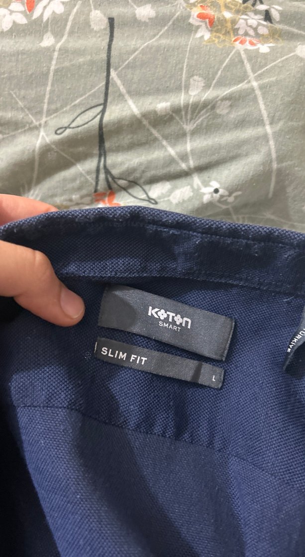 Düğmeli Keten iki adet erkek Gömlek - Haki koton - Görsel 3