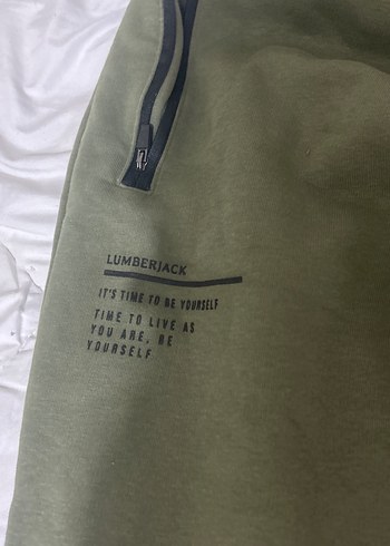 Fermuarlı Koyu Yeşil Erkek Sweatpant - Görsel 4