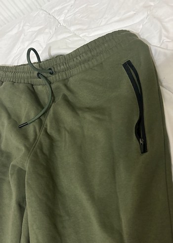Fermuarlı Koyu Yeşil Erkek Sweatpant - Görsel 2