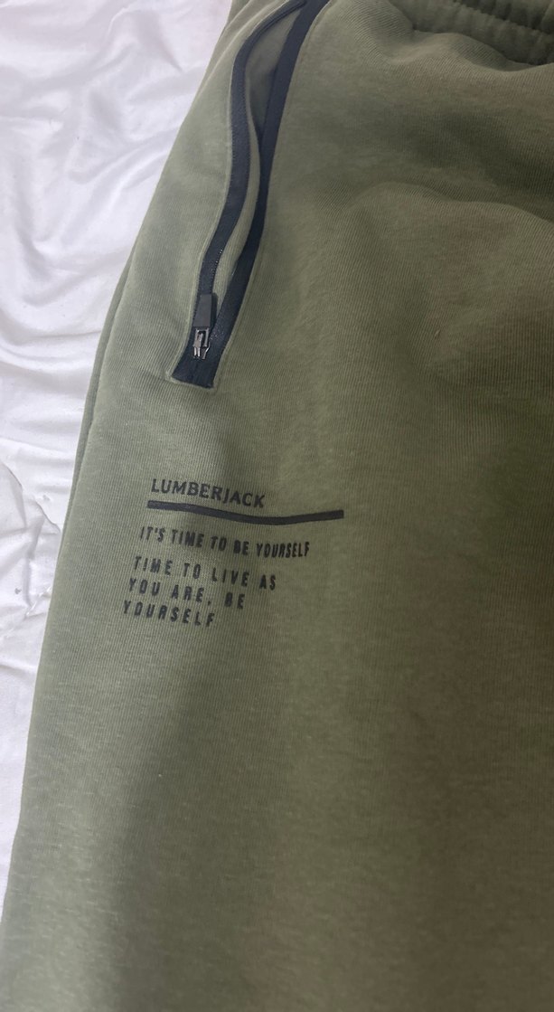 Fermuarlı Koyu Yeşil Erkek Sweatpant - Görsel 4