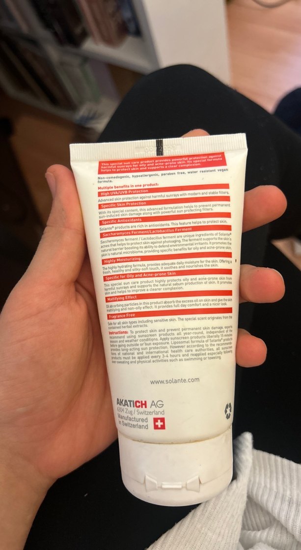 Solante Acnes SPF50+ Uzun Süre Koruma Güneş Losyonu 150ml - Görsel 2