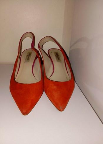 Kırmızı Süet Stiletto Kadın Ayakkabı