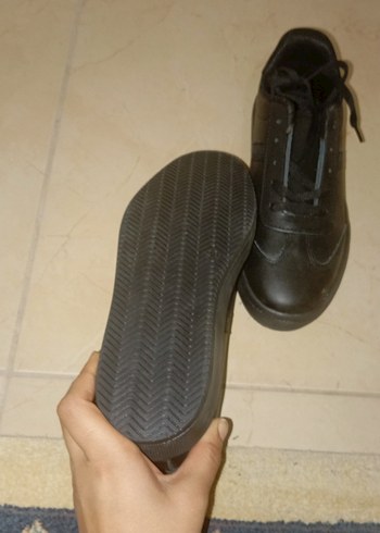 Erkek Siyah Minimalist Spor Ayakkabı - Görsel 2