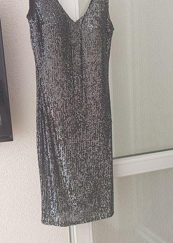 siyah kısa abiye - Görsel 2