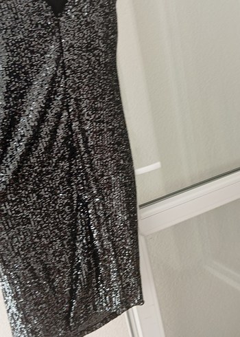 siyah kısa abiye - Görsel 6