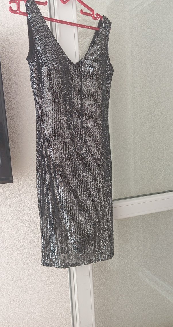 siyah kısa abiye - Görsel 2